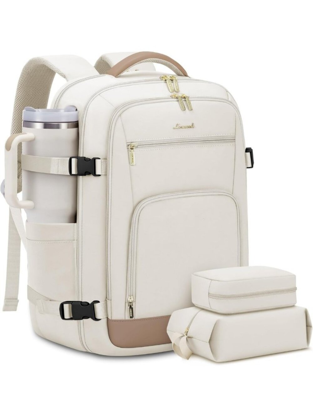 40L Travel Backpack for Women - Flight Approved Carry-On, Waterproof Laptop Bag